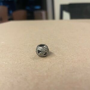 Silver Heart Charm Bead